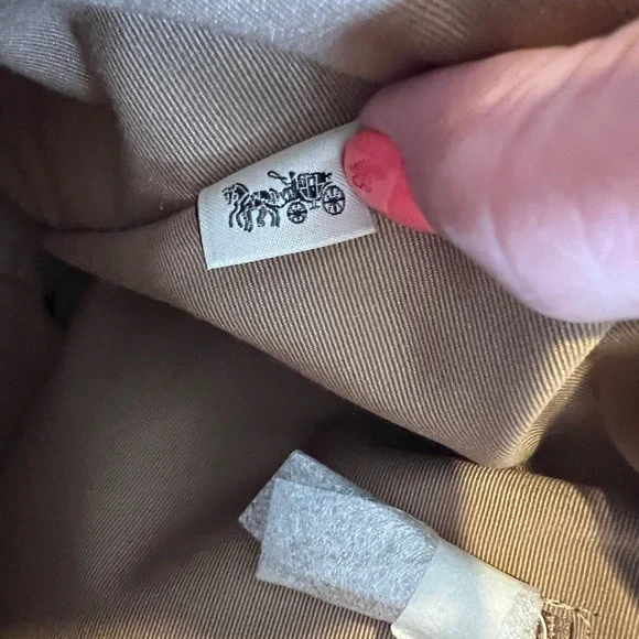 Coach Kleo Carryall Shoulder Bag Chalk White Smooth Pebble Leather Free Shipping - Picture 13 of 16